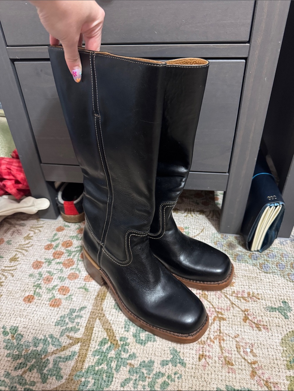 Frye Campus Knee High Leather Riding Boots
